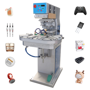 Stampante a tampone automatica a <span class=keywords><strong>2</strong></span> colori con tavolo mobile, nuove testine in gomma e piastre in acciaio per inchiostro personalizzato - Product Image 1