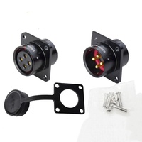 Connecteur circulaire métallique d'aviation SA20 5 broches, prise mâle étanche IP68, alimentation, automobile, prise électrique industrielle
