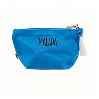 Sac de transport pour tuiles de mahjong de couleur personnalisée, résistant à l'eau, rose, vert, rouge, sac en toile pour mahjong avec pompon