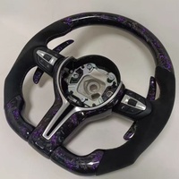 Roda kemudi serat karbon, disesuaikan untuk BMW F10 F30 F31 F32 F20 E90 E92 E60 X6 E71 X5 E70 M3 M4 M5 M6 LED