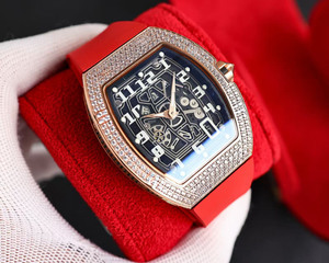 6701 prestigious social boutique fully diamond-encrusted 13mm ultra-thin balance wheel <b>automatic</b> mechanical wristwatch - Product Image 2