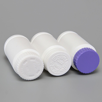 Flacon de stockage en plastique blanc pour comprimés de vitamines et médicaments pharmaceutiques de 100 ml, 120 ml, 150 ml, 175 ml, 200 ml
