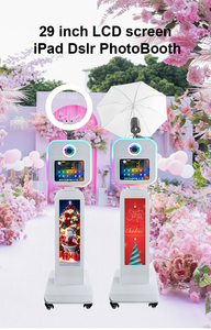 Cabina Fotografica per Eventi con iPad, Schermo LCD, Luce Flash e Ombrello, Guscio Portatile per Fotocamera DSLR - Product Image 3