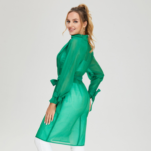 Mới Nhất Bán Buôn Cộng Với Kích Thước Của Phụ Nữ Dài Mùa Hè Bãi Biển Cardigan Ngắn Tay Áo Bên Ngoài Mặc Áo - Product Image 6