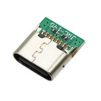 Conector USB Tipo C Hembra de 16 Pines, USB 3.1, 2 Pines, Conector Dual con Resistencia de 5.1K, Conector USB OTG