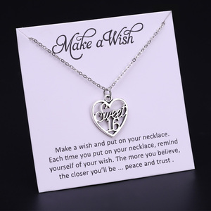 Collana con Ciondolo Corona Luna Stella Cuore in Zirconio Cristallo <span class=keywords><strong>per</strong></span> <span class=keywords><strong>Migliore</strong></span> Amica Dolce 16° Compleanno <span class=keywords><strong>Regalo</strong></span> di Compleanno Gioielli - Product Image 2