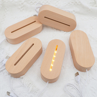 H Ovale Unique Chaud/Blanc Lumière lampe Reconnaissant Cadeaux D'anniversaire 3d veilleuse lampe Led base Illusion Bureau Décorations Drôle Cadeau