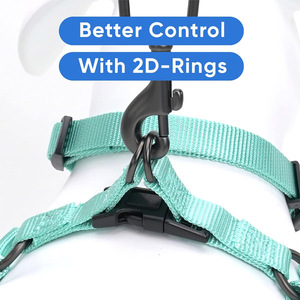 ชุดสายรัดสุนัขแบบสวม Solid Fashion - ปรับได้ ไม่รัดคอ พร้อมแผ่นรองรับ ระบายอากาศได้ดี สำหรับลูกสุนัขถึงสุนัขสูงวัย ปลอดภัยและสวมใส่สบาย - Product Image 4