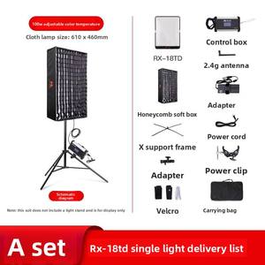 Luz LED de estudio portátil bicolor RX-24TDX de 150W, 3200K-5600K, regulable y flexible para fotografía y video. - Product Image 2