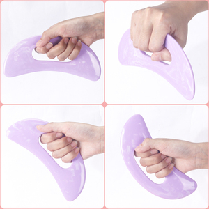 Tabla de Masaje Gua Sha de Resina con Forma de Luna, Herramienta Anticelulitis, Removedor de Callosidades para Pies, Herramienta de Terapia para Moldear el Cuerpo - Product Image 4