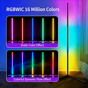 Nuova Lampada <span class=keywords><strong>da</strong></span> Terra Angolare RGB con Controllo Intelligente per Camera <span class=keywords><strong>da</strong></span> Letto, Luce LED per Interni, Ideale per Ambienti di Hotel e Streaming Live di Celebrità - Product Image 3