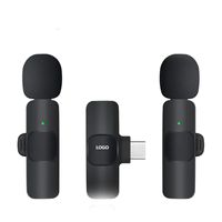 Micrófono de Solapa Inalámbrico Profesional K9 con Condensador para Teléfono, Mini Grabación de Video, Entrevistas, Videos y Podcasts