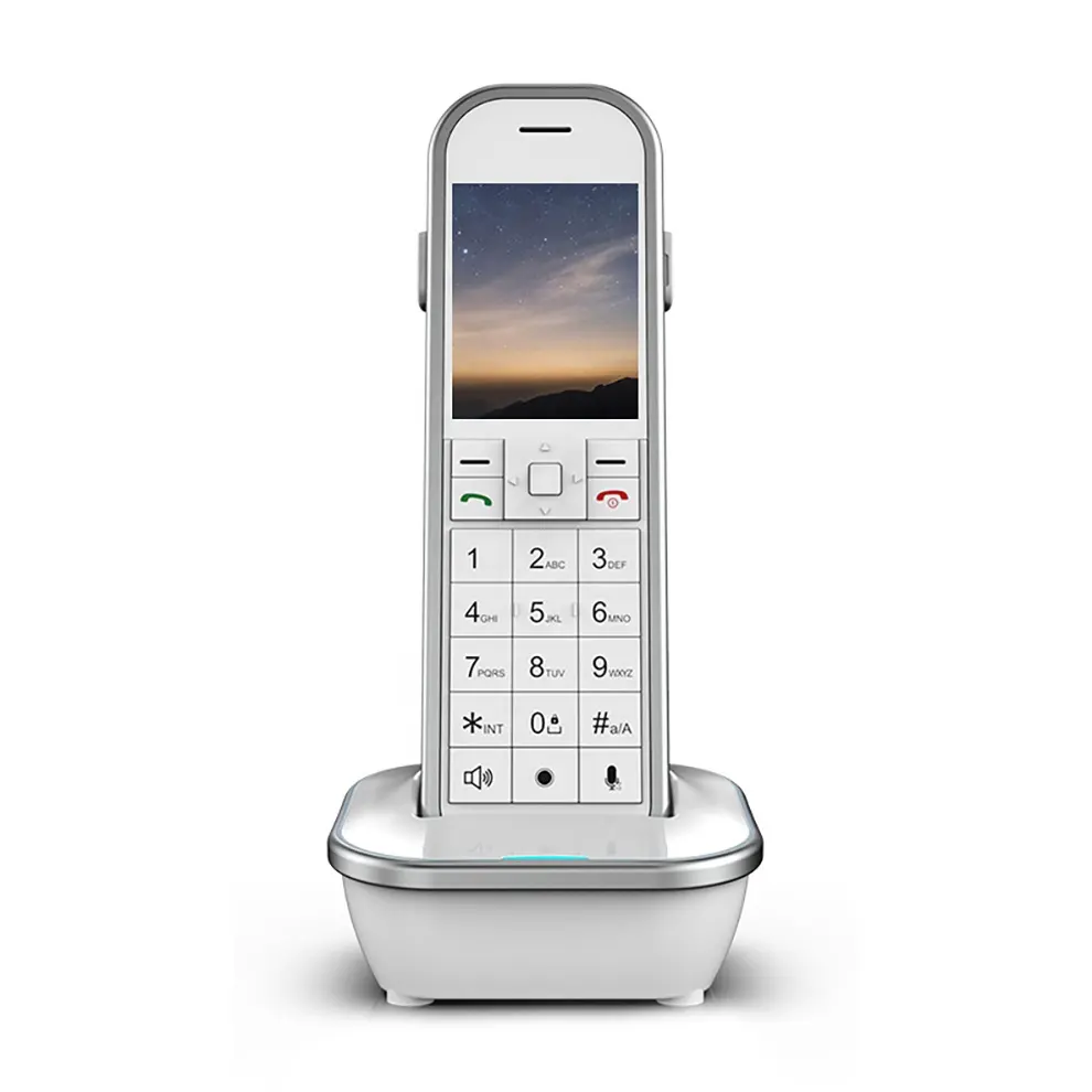 Für Haus und Geschäft Büro Fabrik 4G LTE Handheld Festnetz Telefon mit SIM-Karte analog Kabelloses Telefon