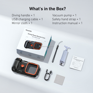<span class=keywords><strong>TELESIN</strong></span> 2025 Nuevo Estuche Impermeable Recargable para Teléfono de 20m/65 pies para Snorkel, con Mango de Fotografía y Carga para Buceo - Product Image 6