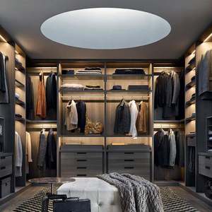 Modern Luxury Glass Door Wardrobe <b>Bedroom</b> Walk in Wardrobe Design Customize Organizer Free Custom Closet Clothes <b>Cabinet</b> - Product Image 5