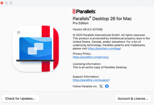 Nouveau code d'activation à vie Parallel Desktop 26 Pro pour Mac, installation rapide, sans disque DVD - Product Image 3