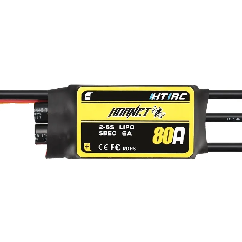 Htrc Hornet-commande de moteur sans balais 80a ESC, pour avion RC bec 5V, 6a, meilleur prix, original