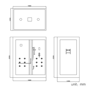 Vendita calda Prefabbricata Modulare Bagno <span class=keywords><strong>portatile</strong></span> wc e doccia in camera Completamente Senza Telaio di Vetro di Vendita Calda Croce OEM Vasca Da Bagno - Product Image 6