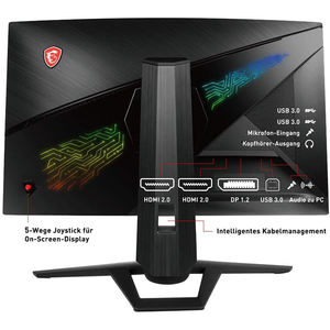 <span class=keywords><strong>MSI</strong></span> Full HD RVB Moniteur Gaming <span class=keywords><strong>Incurvé</strong></span> avec <span class=keywords><strong>27</strong></span> <span class=keywords><strong>Pouces</strong></span> WQHD VA 144 Hz 1ms 2560x1440 1440p 1800R RVB Mystic Light (MPG27CQ2) - Product Image 4