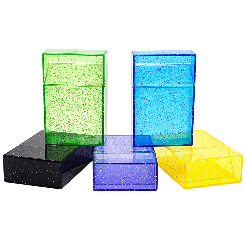 New Arrival Plastic Transparent Case Pocket Size Tobacco Boxes Cigarette 20pcs Cigarette Capacity Cigarette Case