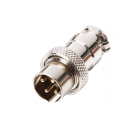 Conector de Aviación RP GX16 de 4 Pines, Conector de 3, 4, 5, 6, 7 y 8 Pines, Enchufe Macho Recto Inverso, Conector Hembra