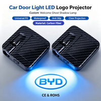 Lampu Proyektor Logo Mobil Nirkabel FYX LED, Lampu Sambutan Sensor Magnetik Ghost Shadow, Lampu Selamat Datang Universal untuk Kendaraan