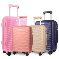 Equipaje PP expandible de alta calidad personalizado (solo maleta de 28 ", juego de 3 piezas, maleta con ruedas de 19, 23 y 27 pulgadas)