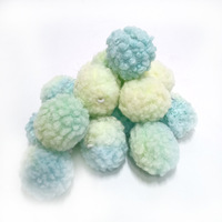 Boules de pompons en laine d'agneau, mini garnitures douces et moelleuses, breloques en peluche de Noël, accessoires décoratifs pour chaussures Crocs et ornements de sacs