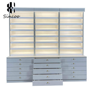 Custom Modern Wood <b>Wall</b> Stand Solon Furniture Nail Polish <b>Cabinets</b> Rack Spa Polish <b>Wall</b> <b>Mounted</b> <b>Display</b> <b>Cabinet</b> Rack - Product Image 3