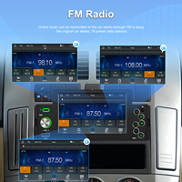 Lecteur MP5 de voiture Podofo Single Din 5 pouces avec Carplay Android Auto BT FM TF USB Type-C Charge Radio de voiture Autoradio