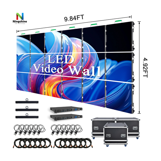 P2.97 P2.6 SMD Indoor Rental LED Display Wall with HDR10+ High Brightness 5-Year Warranty
