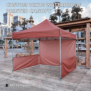 Tonnelle publicitaire 3x3m avec impression numérique personnalisée, structure double en alliage d'aluminium, tissu Oxford imperméable toutes saisons - Product Image 2