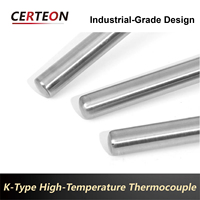 Sonde industrielle SS201 acier inoxydable M27 filetée 500 mm 1300 ℃ WRN230/WRN130 thermocouple type K