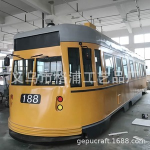 Modèle de train électrique en métal pour extérieur, réplique rétro 1:1, pour café, chariot alimentaire, usage commercial - Product Image 1