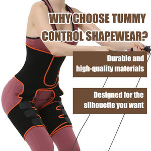 Ensemble de gainage 3-en-1 Langqin pour homme : combinaison de compression amincissante pour la taille et les cuisses, avec ceinture de sudation effet sauna pour le fitness - Product Image 6