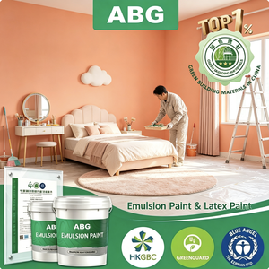 Peinture à l'émulsion de latex satiné lavable, peinture à base d'eau pour la rénovation des murs des vieilles maisons - Product Image 1