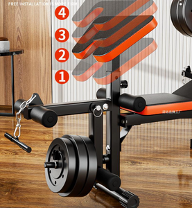 フィットネス 機器 筋力 トレーニング バーベル ウェイトベンチ 多機能 バーベル 重量挙げ パワーラック ウェイトベンチ - Product Image 2