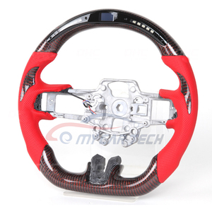 Led Rpm auto da corsa in fibra di carbonio volante in pelle rossa adatta per Ford Mustang 2018 2019 <span class=keywords><strong>2020</strong></span> 2021 volante in fibra di carbonio - Product Image 5