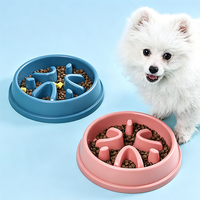Gamelle anti-glouton pour chats et chiens, gamelle anti-étouffement pour animaux de compagnie, fond antidérapant et anti-renversement, gamelle populaire pour animaux de compagnie