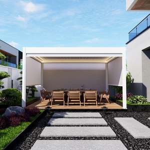 Hanrui esterno motorizzato feritoia luce LED <span class=keywords><strong>per</strong></span> Patio esterno Pergola Gazebo & padiglione con <span class=keywords><strong>staffe</strong></span> e supporti compositi - Product Image 5