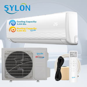 Climatiseurs mini-split personnalisables 9000 Btu 0,75 tonne avec double radiateur/évaporateur doré dans un système de contrôle intelligent vertical - Product Image 1