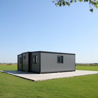 Maison mobile de luxe préfabriquée au standard 40/20 pieds, extensible, 2 à 5 chambres, villa préfabriquée, bureau portable