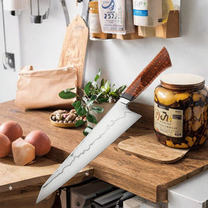 Cuchillo NM EDGED de Alta Calidad, Acero Damasco Americano de 7 Capas, Patrón Quemado, 8 Pulgadas, Ecológico, Estilo Kiritsuke Japonés - Product Image 3