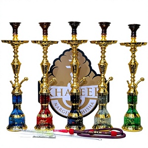 Ensemble de chicha traditionnelle égyptienne en or de 85 cm de qualité supérieure - Marque Khateeb (Modèle : A1156) - Product Image 1