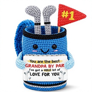 TEEBIM Sac de golf au crochet pour le <span class=keywords><strong>cadeau</strong></span> de la fête <span class=keywords><strong>des</strong></span> Pères, par PAR, humoristique, inspirant, positif, de soutien - Product Image 1