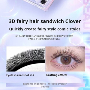 Extensions de cils 3D en forme de trèfle, 0,05 mm, 8 mm à 12 mm, logo personnalisé, cils volumineux pour salon de cils professionnel - Product Image 6