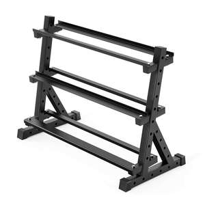 Wholesales Foldable <strong>Dumbell</strong> <strong>Rack</strong> Three Layer Stand Fitness Equipment Storage <strong>Rack</strong> Fitness Gym Equipment - Product Image 1