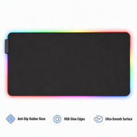 Tapis de souris de jeu, tapis de bureau USB RGB 900X400, non toxique, lumineux, personnalisé, Novo