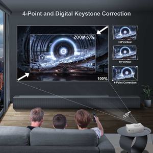 Proyector LED Salange P92 de 8000 Lúmenes, Full HD, 4k, 1080p, Proyector LCD para <span class=keywords><strong>Cine</strong></span> en Casa, Mapeo de Video Láser - Product Image 6