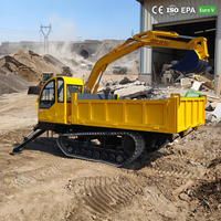 Excavatrice sur chenilles multifonction 8T avec benne et chargement hydraulique